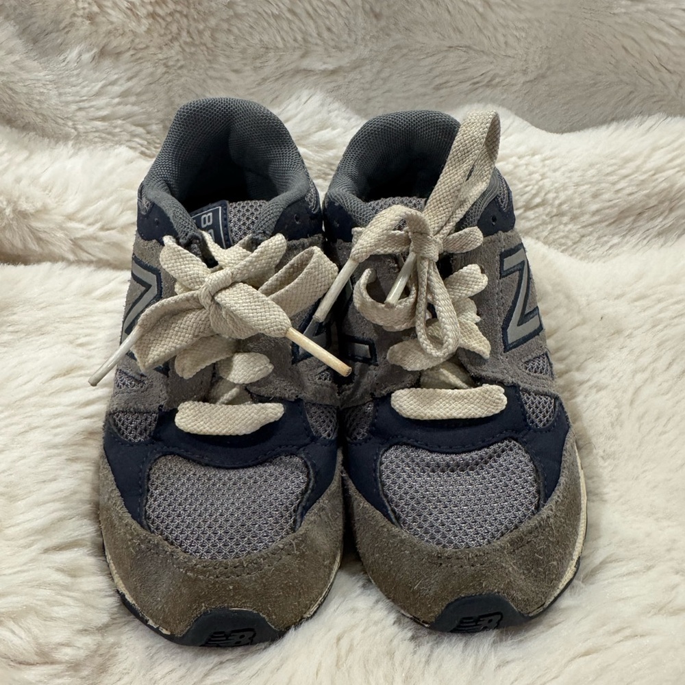 New Balance 888 Kids' Gray and Navy Sneakers